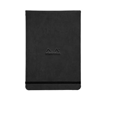 Obrázek Rhodia 118349C Poznámkový blok Webnotepad DIN A5, 96 listů oddělitelný linkovaný 90 g, 1 kus, černý