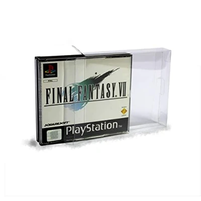 Obrázek Link e : 10 x transparentní ochranný kryt pro dvojitý hrací box kompatibilní s konzolí Sony Playstation 1 PS1