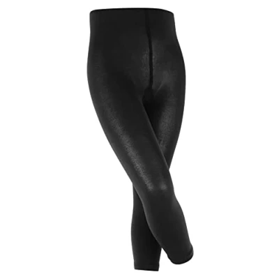 Obrázek FALKE Unisex Dětské legíny Cotton Touch prodyšné udržitelné bavlna elegantní jemné hladké netlaky pohodlný pas protiskluzový, odolný 1 kus, černá (Black 3000)