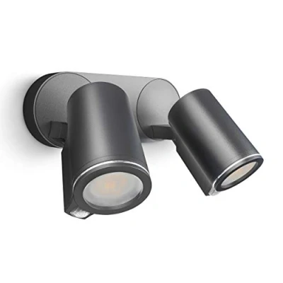 Obrázek Steinel LED zářič Spot DUO S antracitový, 90 hlásič pohybu, vč. žárovky GU10, propojitelné kabelem, hliník, 14,95 W