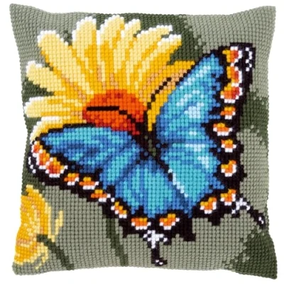 Obrázek Vervaco PN 0148429 pro 0156041 vyšívací sada vyšívání křížkovým stehem polštář Vorgedruckt, bavlna, Bílá, 40 x 0,3 cm