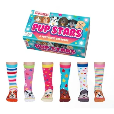 Obrázek Pup Stars Welpen Oddsocks Socken in 30,5 38,5 im 6er Set Strumpf