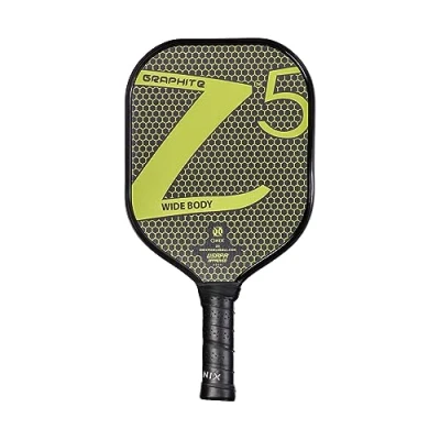Obrázek ONIX Graphit Z5 Pickleball Paddel (Graphit Kohlefaser Oberfläche mit rauer Oberfläche, gepolsterter Komfortgriff und Nomex Wabenkern für Berührung, Kontrolle Leistung), gelb