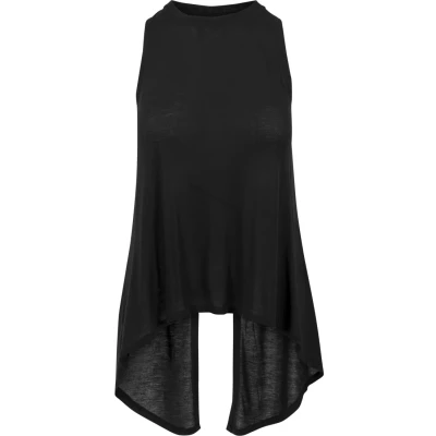 Obrázek Urban Classics Ladies HILO Viscose TOP Top, Ženy, Velikost: XL, Black