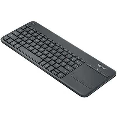 Obrázek Logitech K400 Plus bezdrátová dotyková TV klávesnice s integrovaným touchpadem, rozložení US QWERTY černá