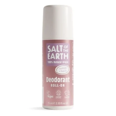 Obrázek Salt Of The Earth přírodní deodorantní váleček levandule a vanilka 100% složky účinná ochrana Vegan &amp; bez pokusů na zvířatech Deo Roll On dámy muži děti 75 ml