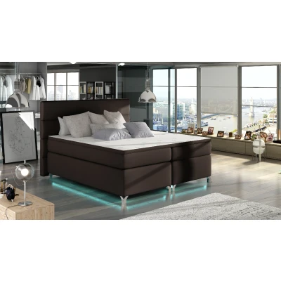 Obrázek Boxspring Amadeo 180x200 s LED podsvícením Materiál / Dekor: Ekokůže Soft 66