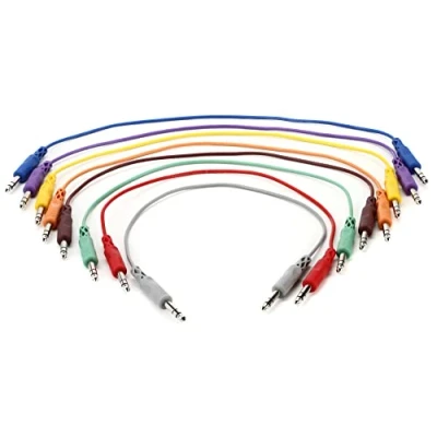 Obrázek Hosa CSS845 propojovací kabel (6,3 mm TRS boční 1,5 m) (balení 8 ks)