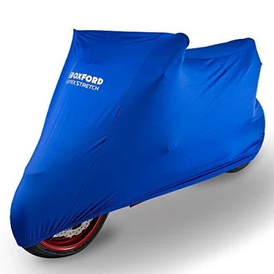 Obrázek Oxford PROTEX Premium strečový střih vnitřní prostor kryt motocyklu modrý, XL