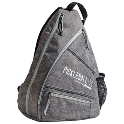 Obrázek Franklin Sports Pickleball X Elite Performance Sling Bag Offizielles Tasche der US Open, Official of The Open (Gray/Gray), Gray/Gray