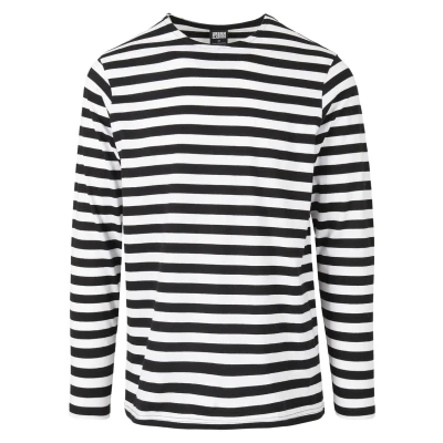 Obrázek Urban Classics Stripe LS Top s dlouhým rukávem, Muži, Velikost: XXL, White/black