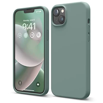 Obrázek elago ochranné pouzdro pro iPhone 14 Plus, tekutý silikon, na celé tělo, nárazuvzdorné, tenké mobil, odolné proti poškrábání, měkká podšívka z mikrovlákna, 6,7 palců (17