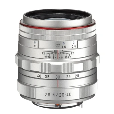 Obrázek Pentax HD DA F2. 8 4ED DC WR Limited K Mount objektiv (20 40 mm) stříbrný