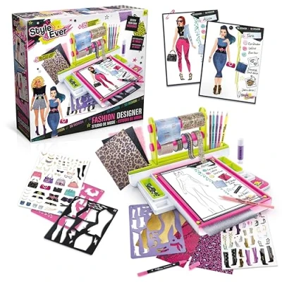 Obrázek Canal Toys Style 4 ever OFG 232 Modedesigner Studio für Kinder: Komplettes Bastel und Gestaltungsset mit echten Stoffen &amp; Accessoires kleine Modebegeisterte, 1 Set, mehrfarbig
