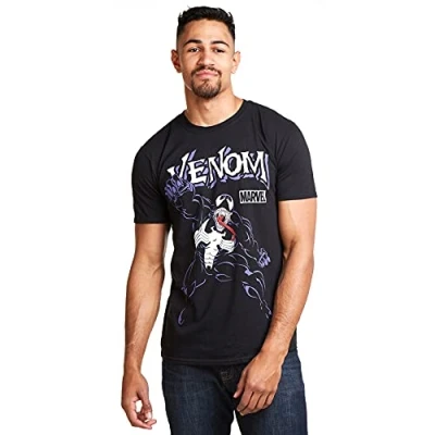 Obrázek Marvel Herren Venom Attack T Shirt, Schwarz (Black Blk), M EU
