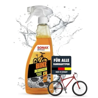 Obrázek SONAX Čistič jízdních kol BIKE (750 ml) pro hliník, matné laky, karbonové a plastové povrchy, čistí řetězy ozubené věnce, elektrokola, šetrný materiál č. výr. 08524000