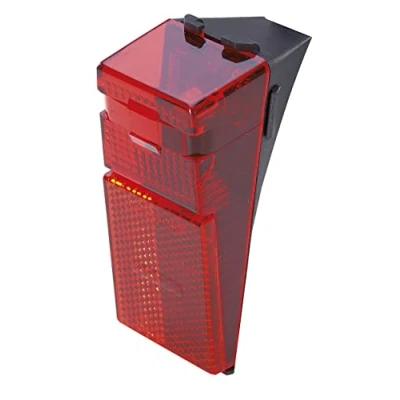 Obrázek Prophete LED zadní světlo na jízdní kolo, pro nosič, montážní šířka 5080 mm, kompatibilní s nábojem a bočními dynamem, 2vodivá přípojka