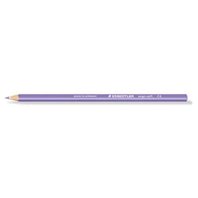 Obrázek STAEDTLER 157 6 ergo soft barevná tužka, ergonomický trojhranný tvar, protiskluzový měkký povrch, 12 kusů v kartonovém pouzdře, fialová