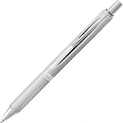 Obrázek Pentel BL407 A EnerGel Liquid Gelové kuličkové pero Sterling s tlakovou mechanikou, kovové pouzdro, průměr kuličky 0,7 mm = 0,35 tloušťka čáry, barva písma černá 1 kus (1 ks v balení)