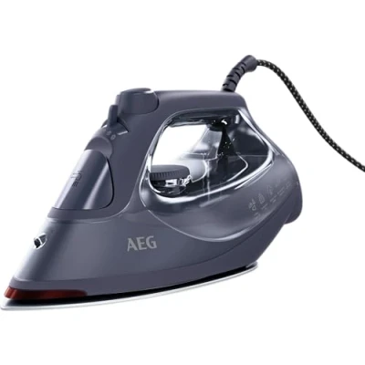 Obrázek AEG SI6 1 4MN žehlička / 2500 W 200 g parní ráz 0 40 páry/min. ukazatel zbytkového tepla bezpečnostní vypnutí samočisticí funkce 1,95 m kabel systém proti vodnímu kameni modrá
