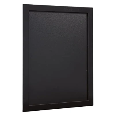 Obrázek Securit Nástěnná tabule Woody s černým dřevěným rámem, včetně křídové tužky a zavěšení na stěnu, velikost cca 40 x 30 cm