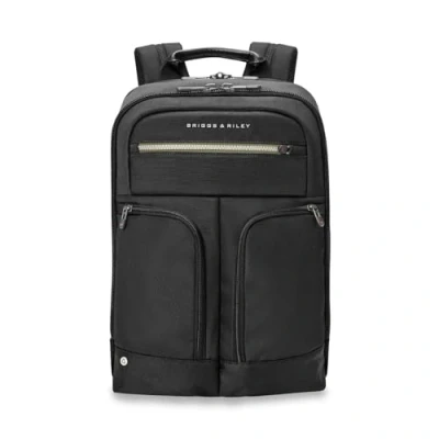 Obrázek Briggs &amp; Riley Unisex Hta Slim erweiterbarer Rucksack (1 Stück), Schwarz, Einheitsgröße, Business