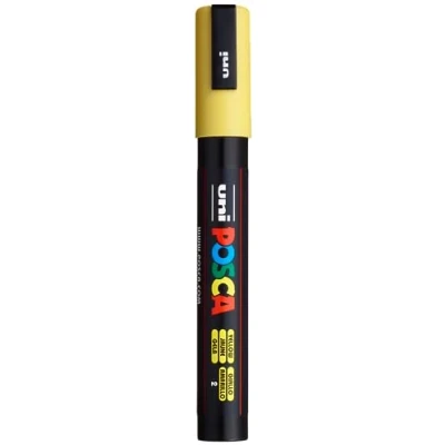 Obrázek Uni Ball 182507 POSCA Marker PC 5M, se středně jemným kulatým hrotem, žlutý, 1 kus