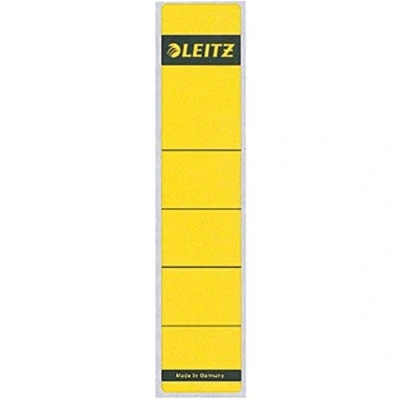 Obrázek Pořadač štítek Leitz, 39 x 192 mm, krátký, úzký, Žlutá
