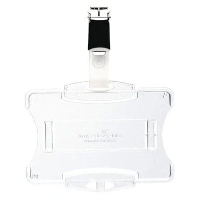 Obrázek Durable Držák průkazů (pro provozní průkaz s klipem, 87 x 54 mm (vnitřní rozměr)) balení po 25 ks, transparentní, 811819