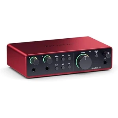 Obrázek Focusrite Scarlett 2i2 4. Gen USB audio rozhraní, kompozice, streamování a podcasting nahrávání ve studiové kvalitě HiFi veškerý software, který potřebujete k