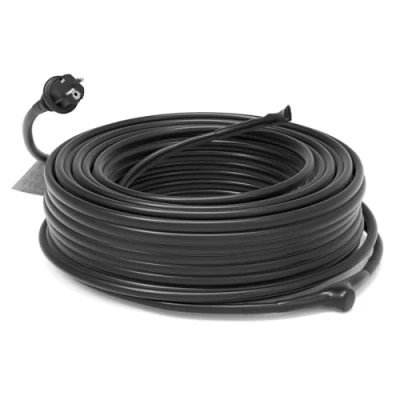 Obrázek HEATIT Samoregulační trubkové topení JHSF 8 m s termostatem, ochranou proti mrazu pro vodovodní potrubí nebo rostliny, topný kabel bez ledu, 16,4 W/m, 230 V, IP65