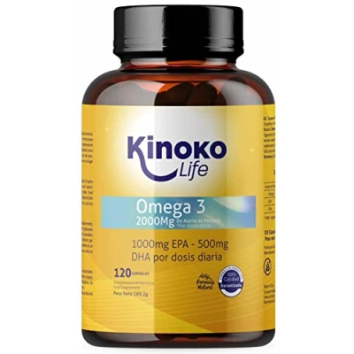 Obrázek OMEGA 3 2000 mg EPA 1000 DHA 500 120 kapslí divoké ryby bez těžkých kovů (kadmium, olovo a rtuť) Maximální absorpce čistý rybí olej molekulárně destilovaná