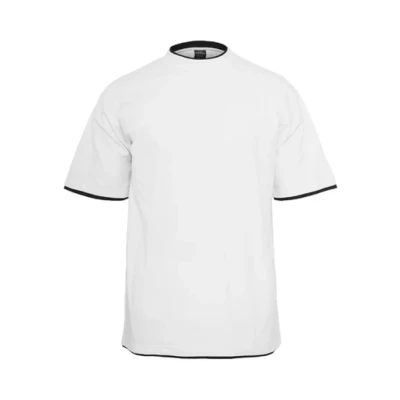 Obrázek Urban Classics Jednoduché tričko, Muži, Velikost: Medium, White/black