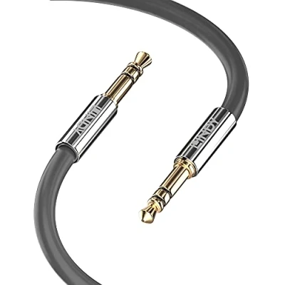 Obrázek LINDY 35321 1m 3.5mm Audiokabel, Cromo Line anthrazit