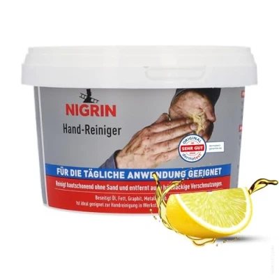 Obrázek NIGRIN Pasta na mytí rukou 500 ml, čistí šetrně k pokožce, odstraňuje odolné nečistoty, 1 kus