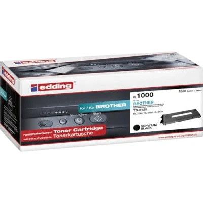 Obrázek edding Toner EDD 1000 černý dosah 2600 stran nahrazuje Brother TN 2120