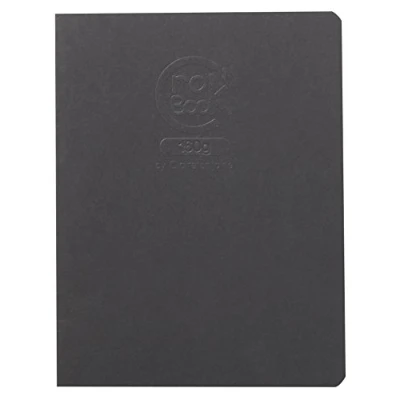Obrázek Clairefontaine 60372C Zeichenbuch / Skizzenheft Crok&#039;Book 17x22 cm Hochformat, 20 Blatt 160g, ideal zum Skizzieren, Zeichnen &amp; Notizen, Einband personalisierbar, Schwarz, 1 Stück