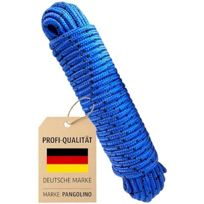 Obrázek Pangolino lano 8 mm 20 m polypropylenové modré/černé zatížení při přetržení: 700 kg, x