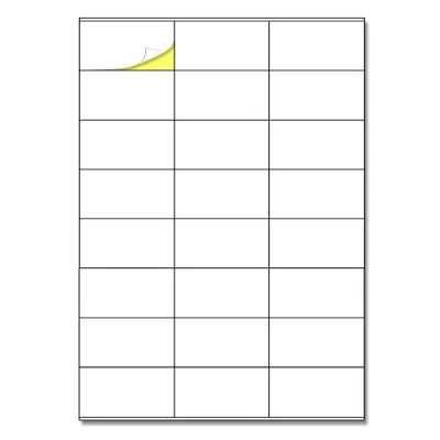 Obrázek TownStix 24 kusů/listů, 25 listů samolepicí etikety, lepicí etikety k potisku, adresní štítky A4 (70 x 36 mm)