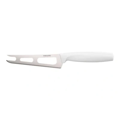 Obrázek Fiskars Nůž na sýr, celková délka: 24 cm, kvalitní ocel/plast, bílý, funkční tvar, 1015987