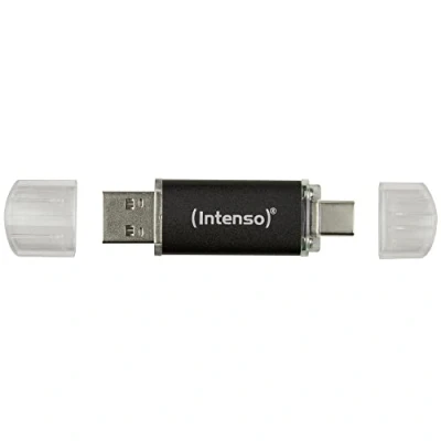 Obrázek Intenso Twist Line 128 GB, Dual USB flash disk 3.2 Gen 1x1, C a A, 70 MB/s, antracit