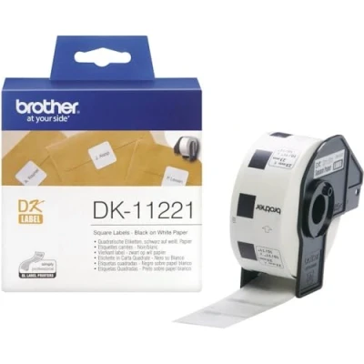 Obrázek Brother Čtvercové etikety (1000 ks/rolí) bílé 23 x mm
