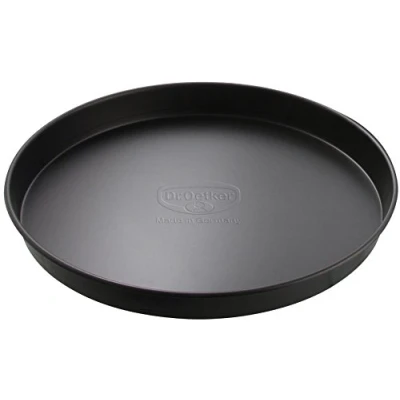 Obrázek Dr. Oetker Plechy na pizzu a koláč Ø 32 cm, plech pečení šťavnatých koláčů křupavou pizzu, koláčová forma z oceli s nepřilnavým povrchem, množství: 1 kus