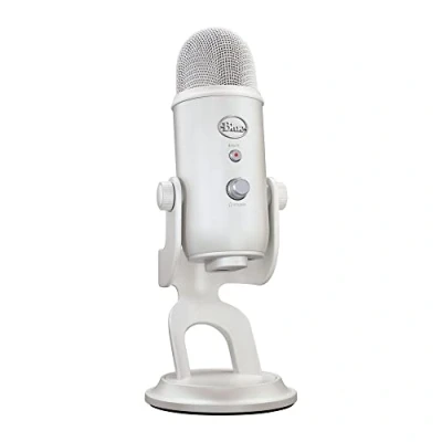 Obrázek Logitech G Blue Yeti USB herní mikrofon v prémiové kvalitě pro streamování, software VO!CE, PC, podcast, studio, počítačový mikrofon, exkluzivní témata streamabs, speciální edice bílý