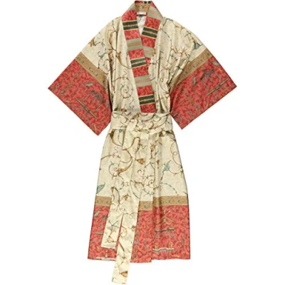 Obrázek Bassetti OPLONTIS Kimono ze 100% bavlněného saténu v červené barvě v. 8, velikost: S M 9262115