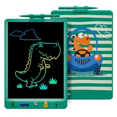 Obrázek DYNASONIC DYNA PM Dinosaurier Schreibtafel Kinder 10 Zoll, LCD Zeichentablett Magnetisches Whiteboard Spielzeug Geschenk 2 3 4 5 6 7 8 Jahre alt