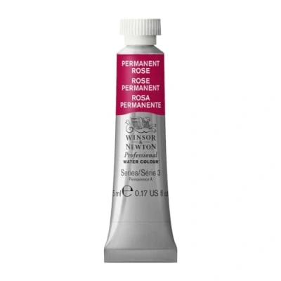Obrázek Winsor &amp; Newton 0102502 Profesionální akvarelová barva, živé vodní barvy v umělecké kvalitě, vysoká zářivost barev a svítivost, stálá na světle, archivní kvalita, 5ml tuba permanentní růžová