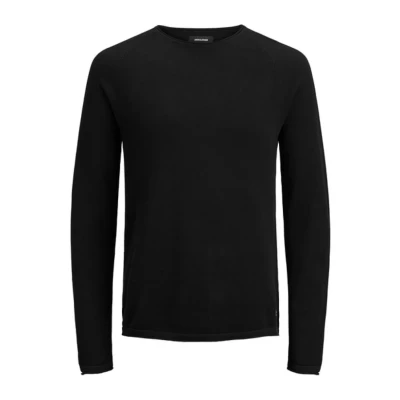 Obrázek Jack &amp; Jones Jjehill CREW NECK Svetr, Muži, Velikost: XS, Black