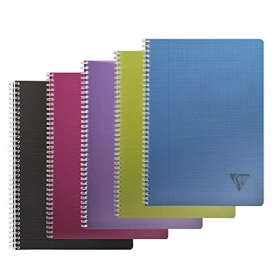 Obrázek Clairefontaine 329115 C Spiral Notebook, A4, Linicolor Intense, Francouzština linkovaný, 50 listů, tříděné