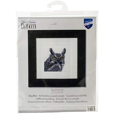 Obrázek Vervaco PN 0148429 pro 0149952 Ver Zaehlmu vzor balení šedé Sova Aida